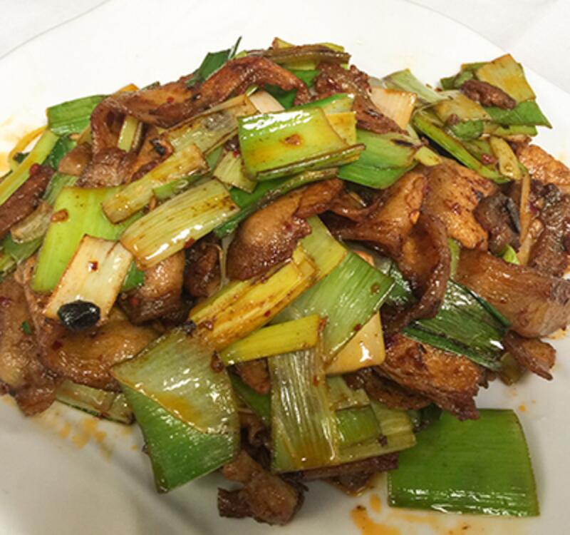(Lunch).Szechuan Double Cooked Pork Belly (Spicy)