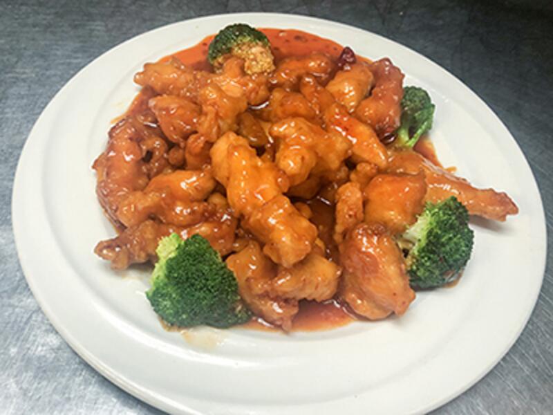 (Lunch).General Tso's Chicken (Spicy) 