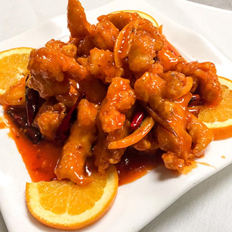 (Lunch).Orange Chicken 