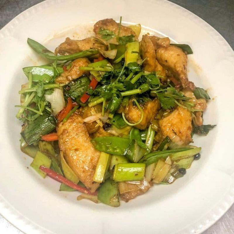 L3. Chicken with Green Pepper & Cilantro (Lunch)