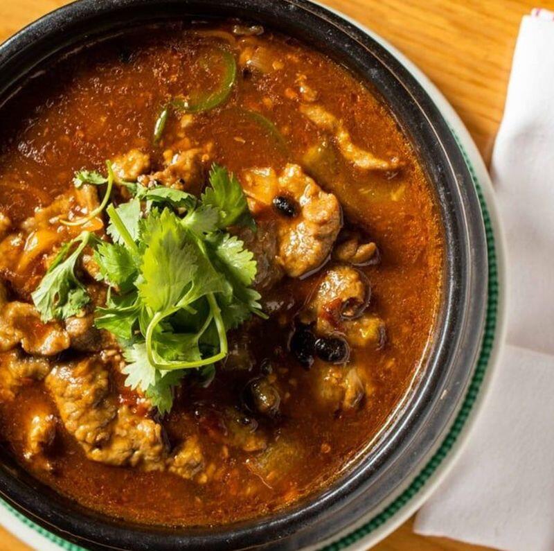 L8. Beef in Szechuan Hot & Numbing Sauce (Lunch)