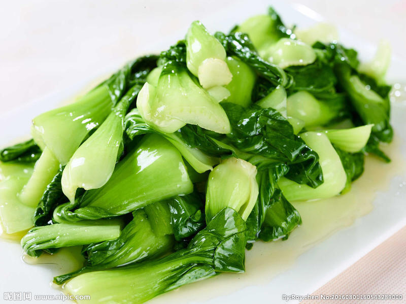 Stir‑Fried Bok‑Choy w. Mashed Garlic Party Trays