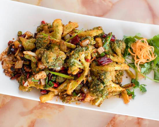 15. Dry-Fried Broccoli (Spicy)