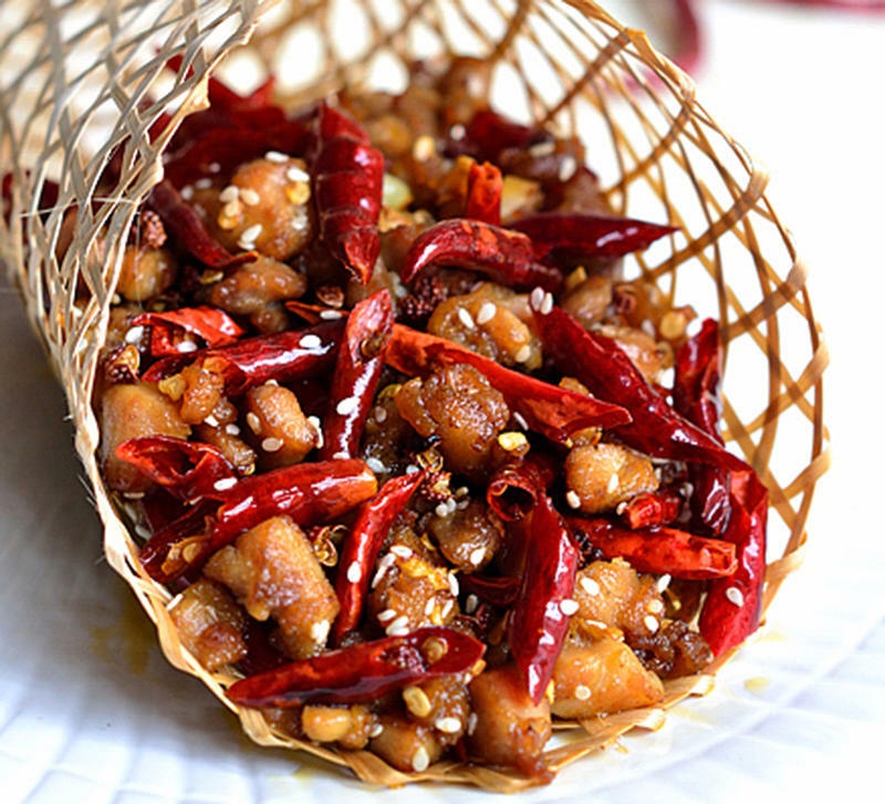 18. Spicy Diced Chicken w. Szechuan Chili Pepper